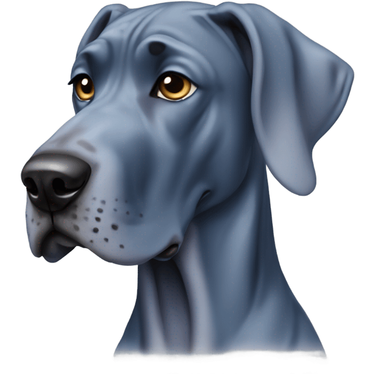 Blue Great Dane  emoji