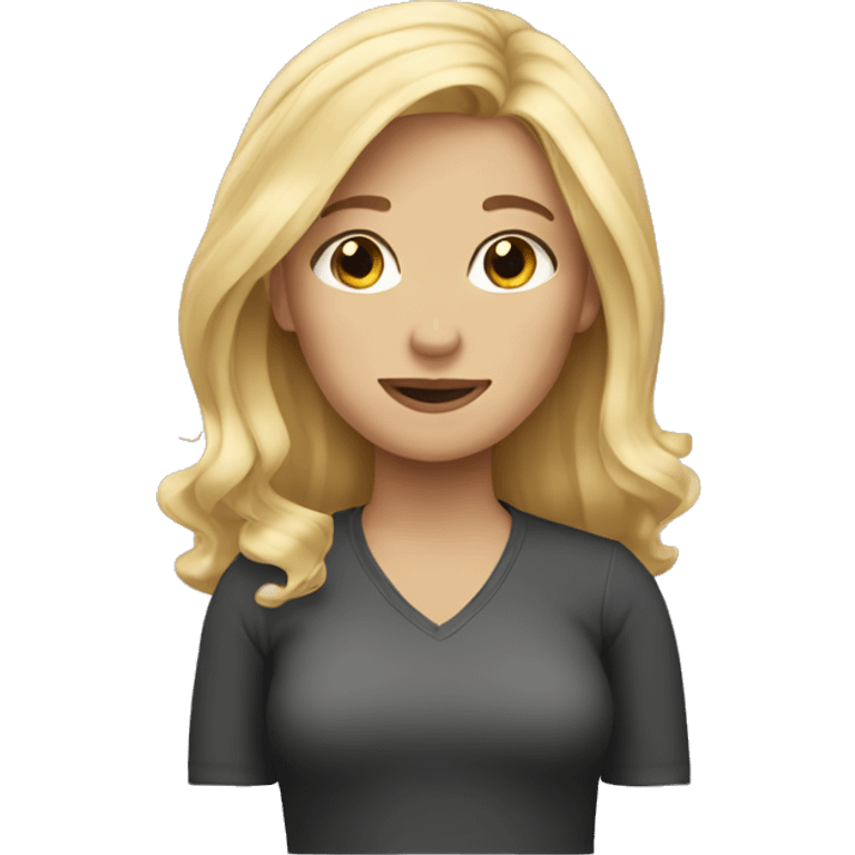 blond hair girl emoji