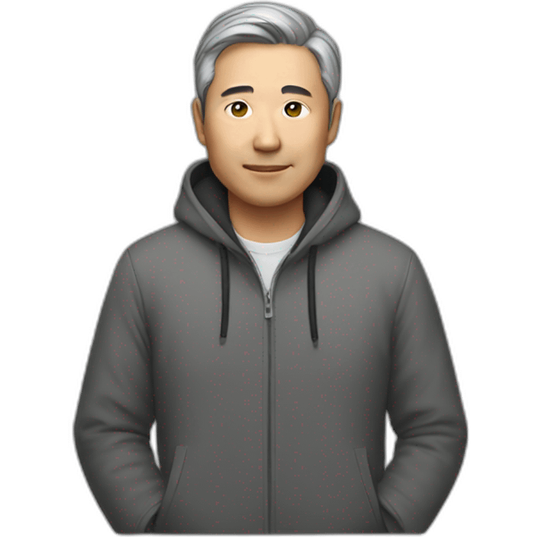 Asian man middle age emoji