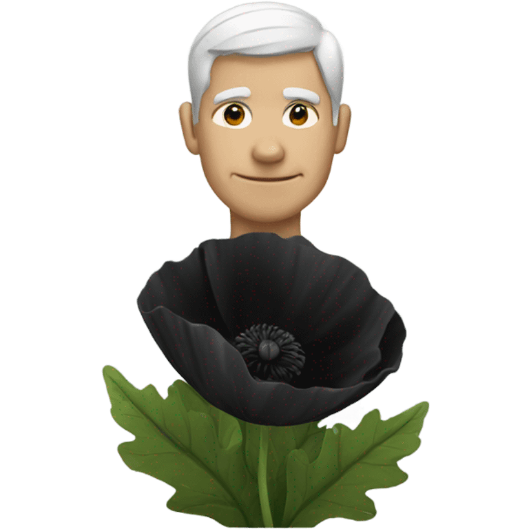 black poppy  emoji