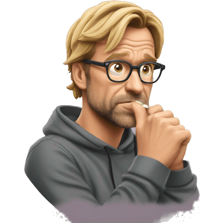 Klopp biting nails emoji