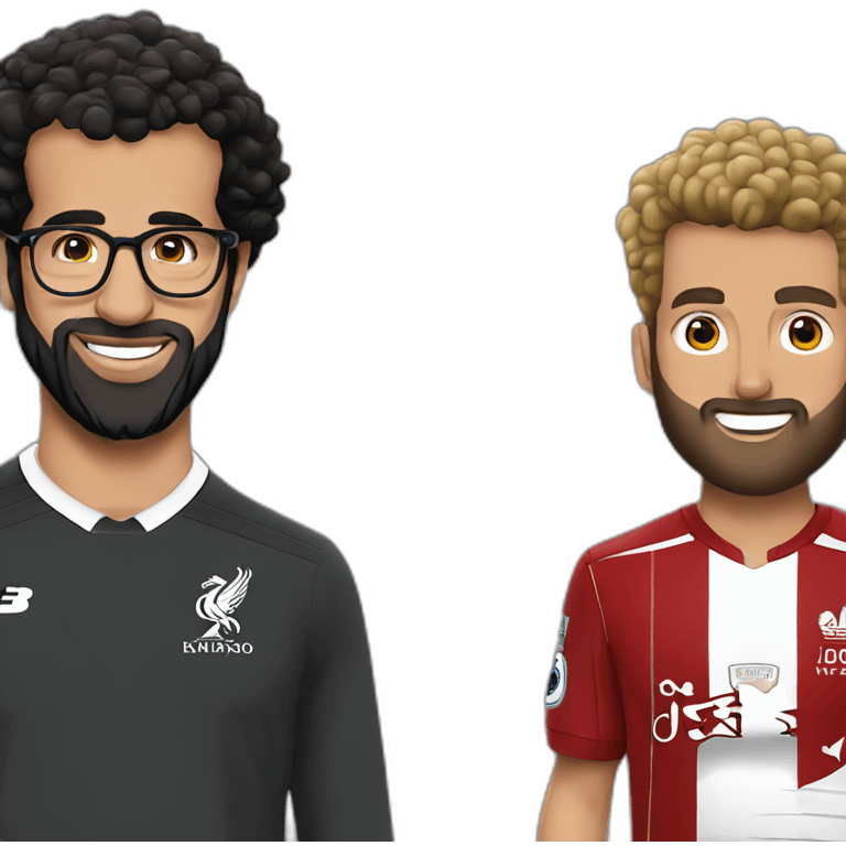 mo Salah and pregnant jurgen klopp emoji