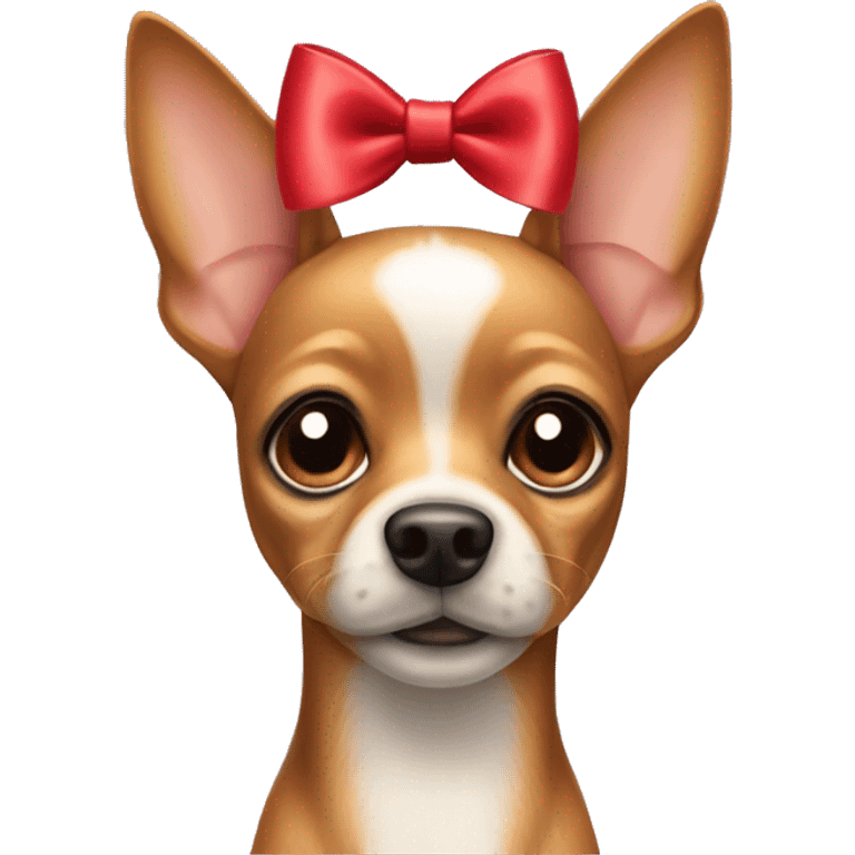 toy terrier dog with a bow on his head emoji