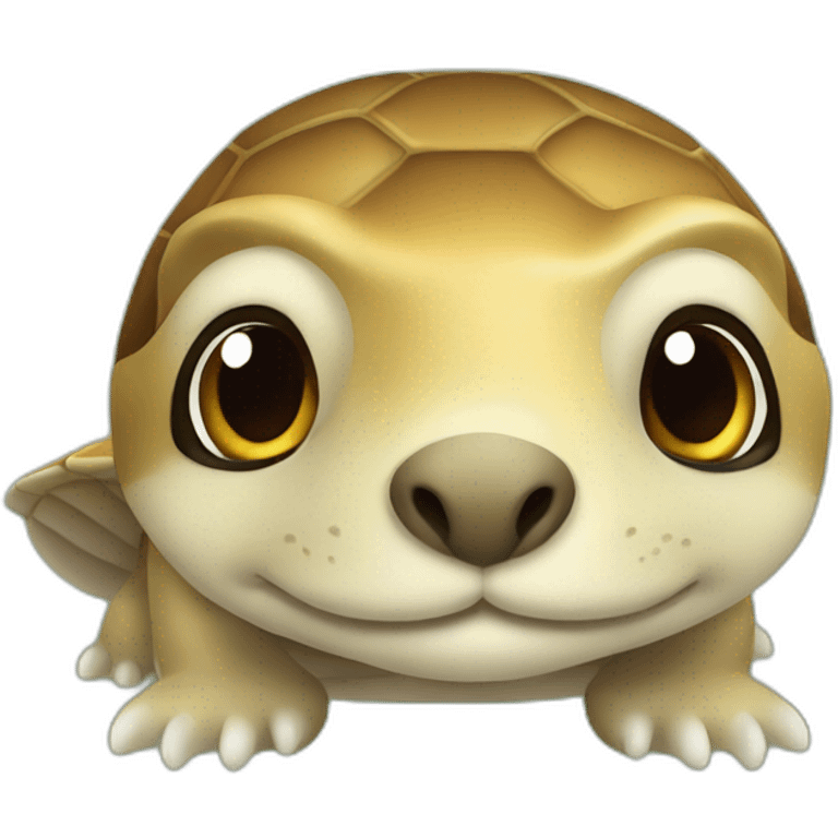 Tortue avec une loutre emoji