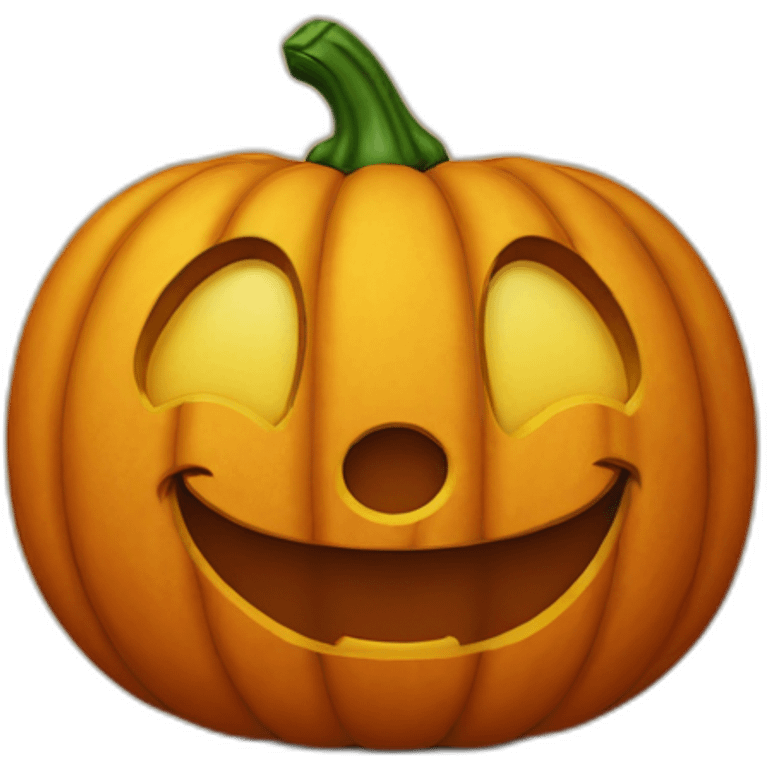 Pumpkin Mickey mouse emoji