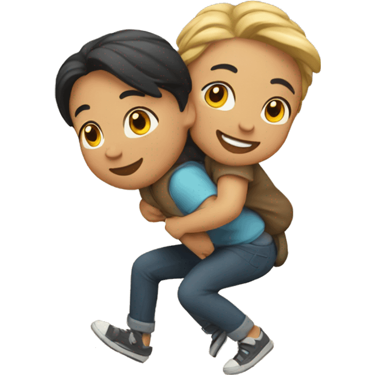 piggyback couple emoji