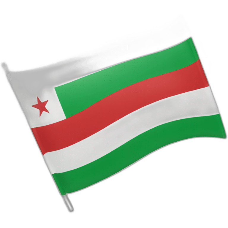 Somaliland flag green,white and red emoji