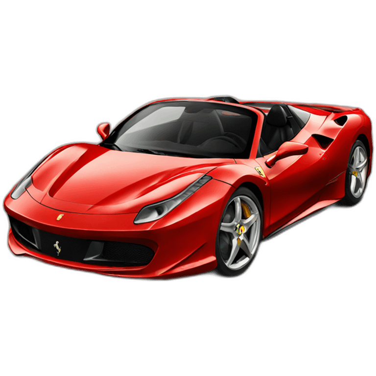 Red Ferrari cars emoji