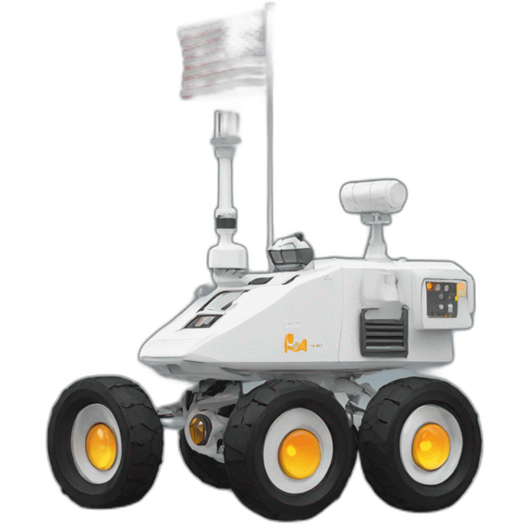 Moon Rover minimal high technology emoji