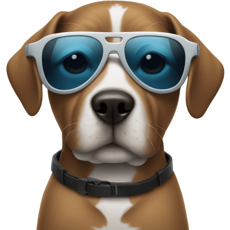 dog with cool sunglasses emoji