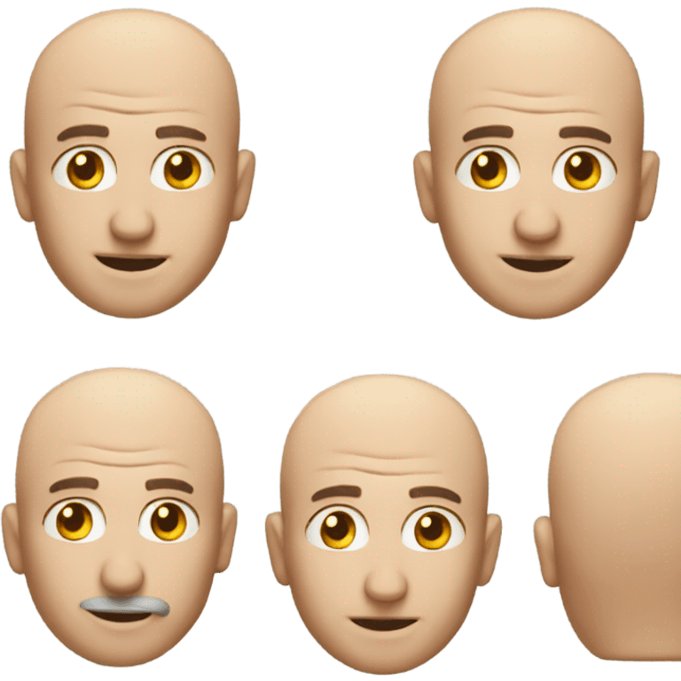 A bald plumber emoji