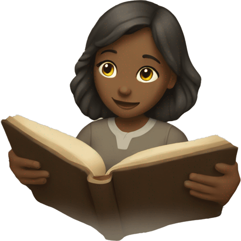 Girl reading bible  emoji