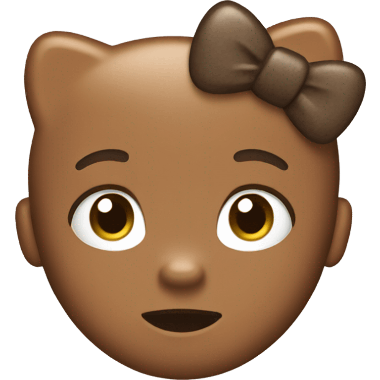 brown hello kitty emoji