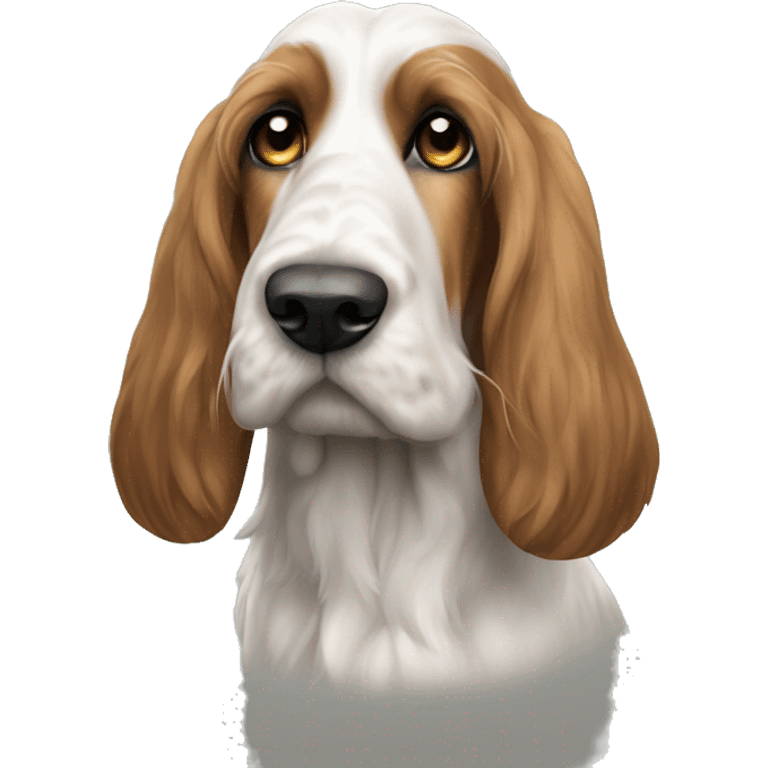 A dog of the Vendean Basset Griffon maly breed emoji