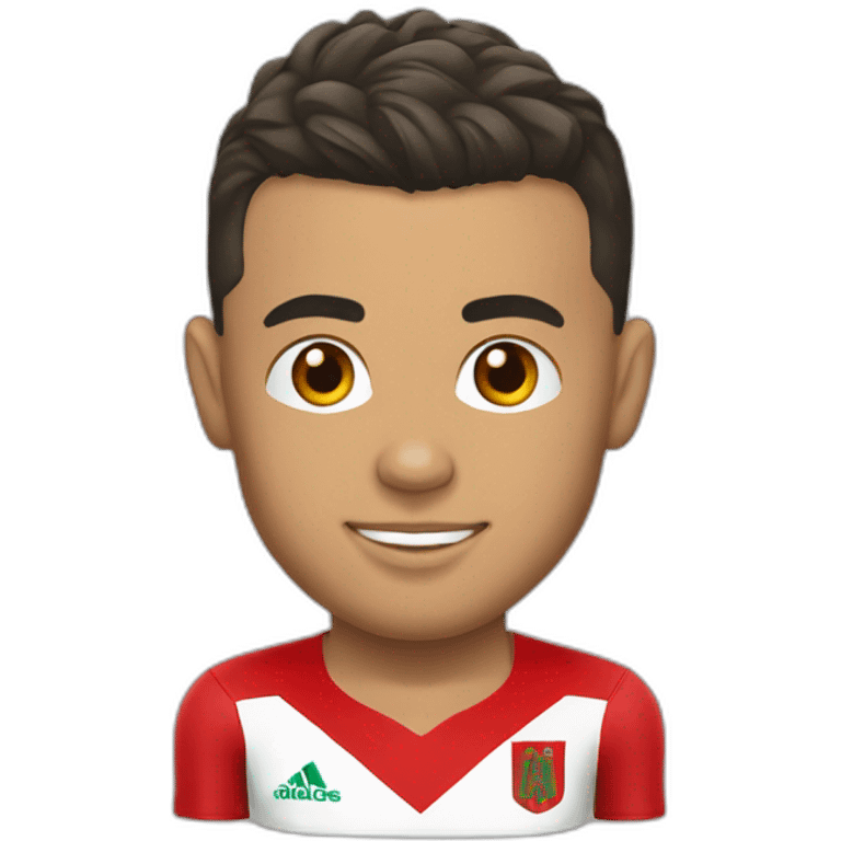 Ronaldo avec le maillot du Maroc emoji