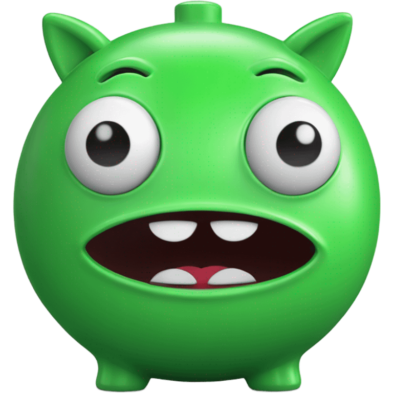 alien green piggy bank money  emoji