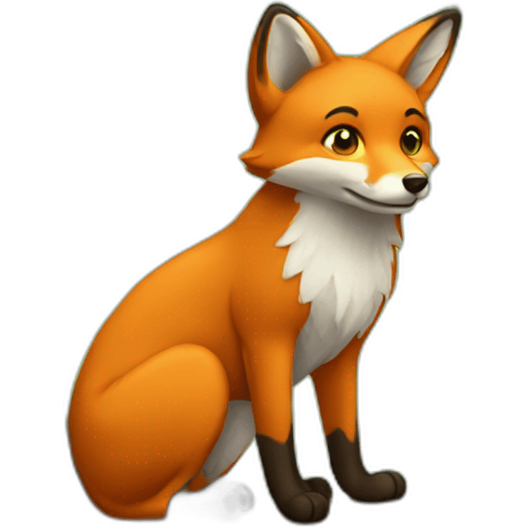 fox in tree school emoji