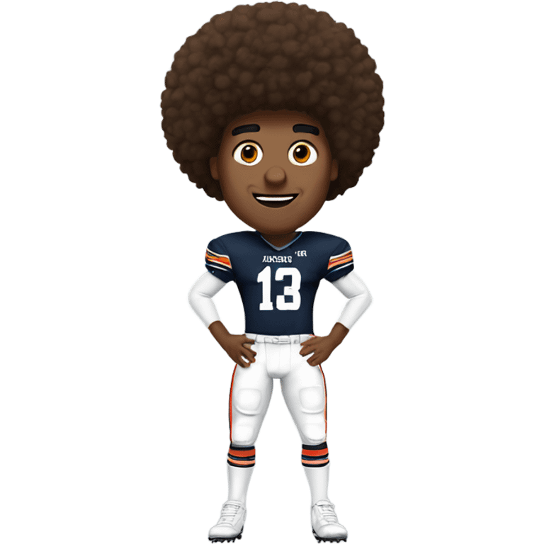 Bert auburn the Texas kicker with an Afro  emoji