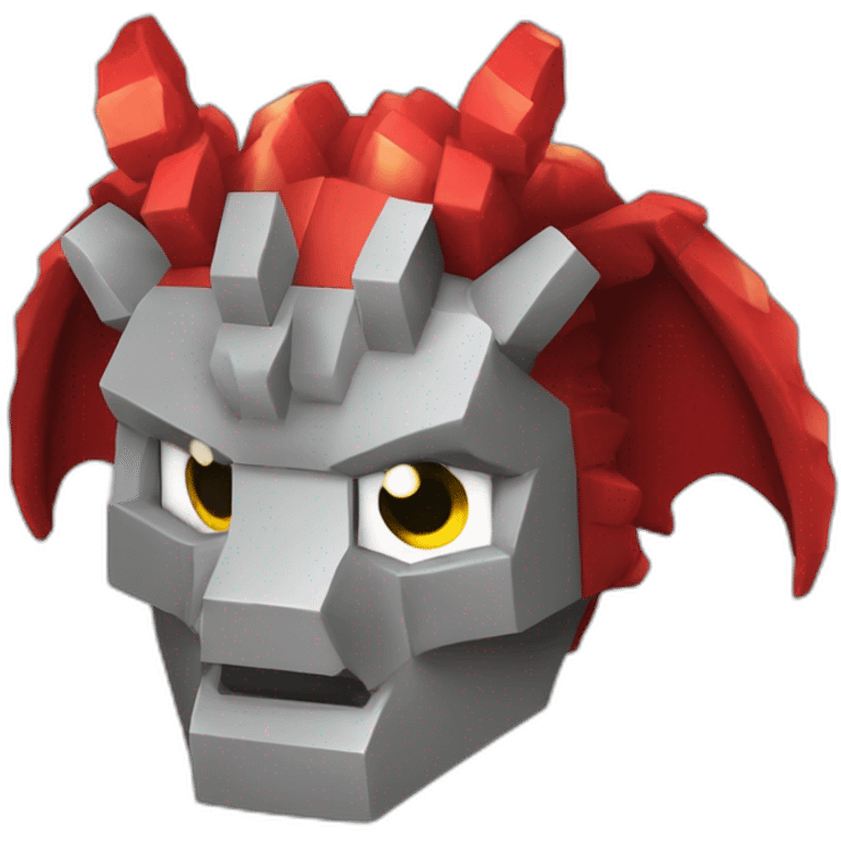 head hat Red dragon Minecraft delegate emoji