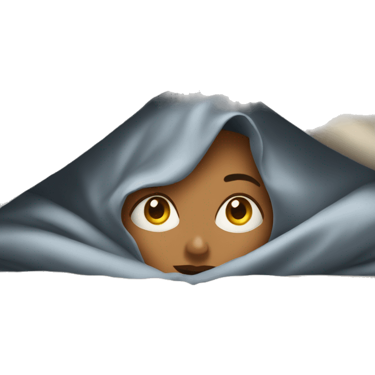 woman under the covers emoji