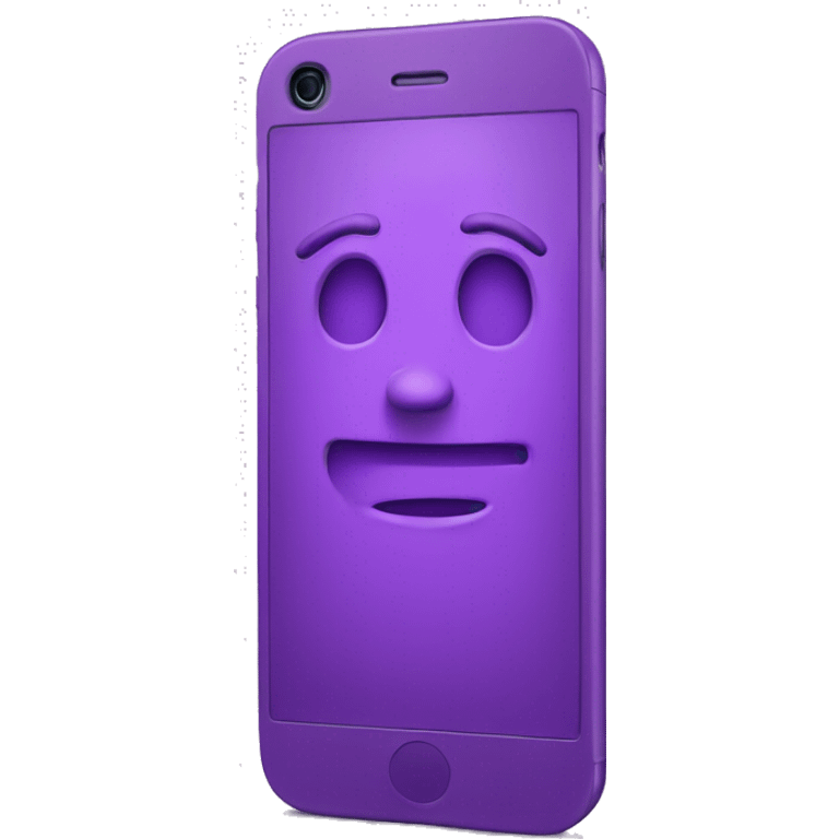 iPhone purple emoji