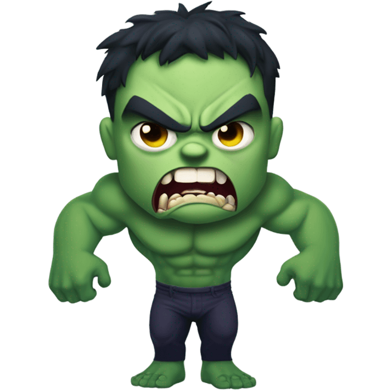 Hulk as ghost vampire angry emoji