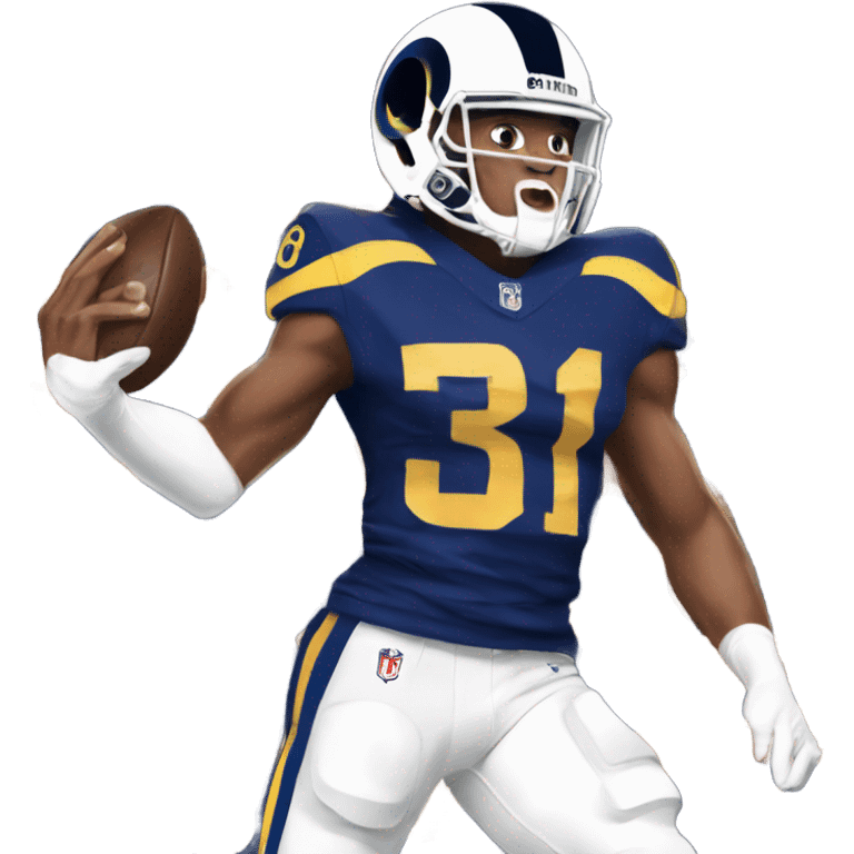 Kyren Williams touchdown LA RAMS emoji