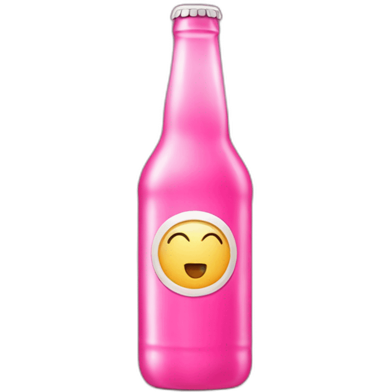 Pink Bottle beer emoji