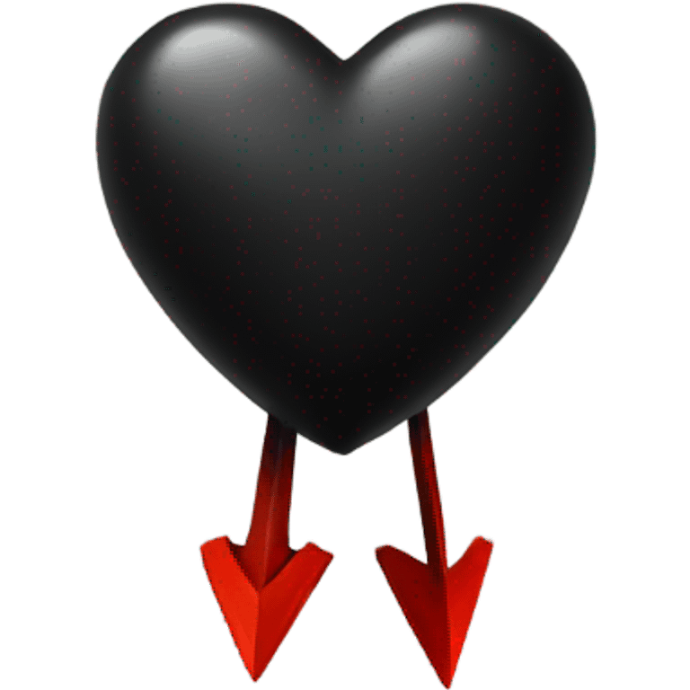 Black heart with arrow emoji