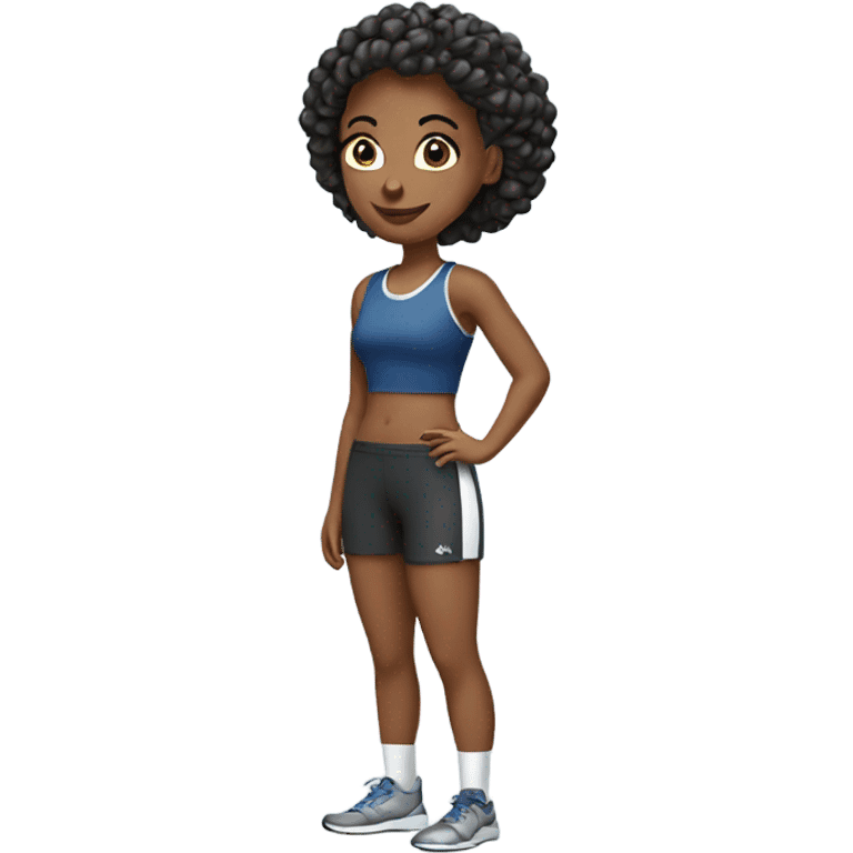 Sporty lady emoji