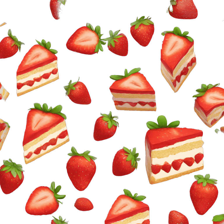 strawberry cake emoji