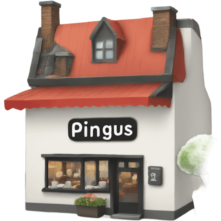 Restaurant named "Pingus" emoji