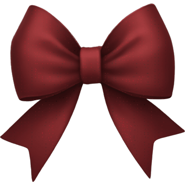 Dark red bow emoji