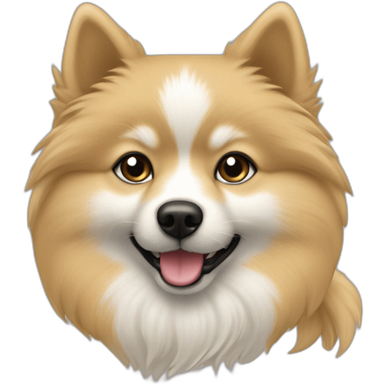 Spitz nain de Poméranie couleur sable emoji