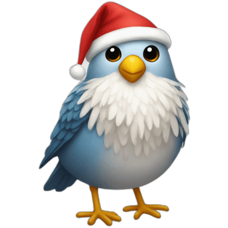 bird santa emoji