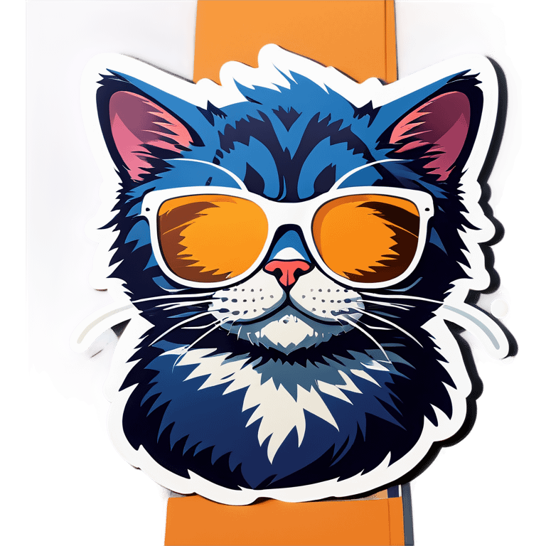 Cat with sunglasses emoji