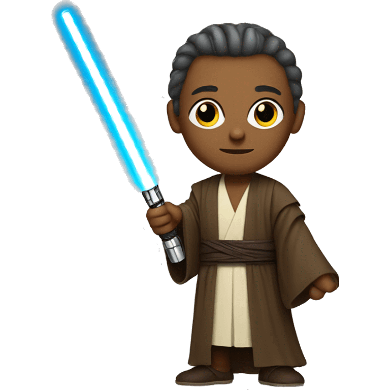 Jedi with lightsaber emoji