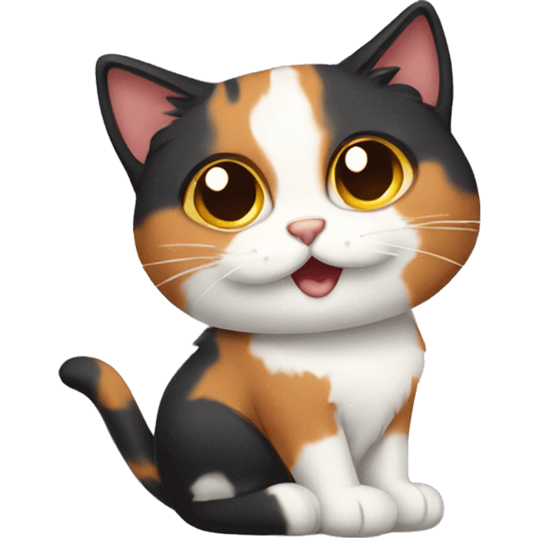 Calico cat emoji