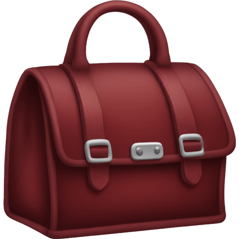 Dark red bag emoji