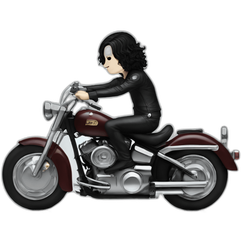 Jack White on a motorcycle  emoji