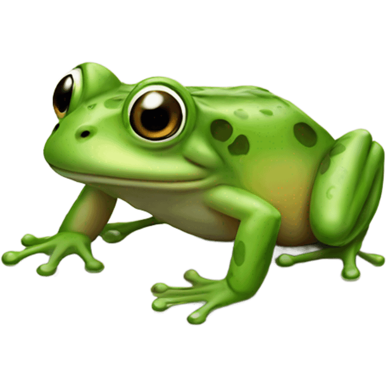 frog with bum emoji