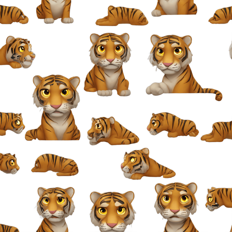 Confused Tiger emoji