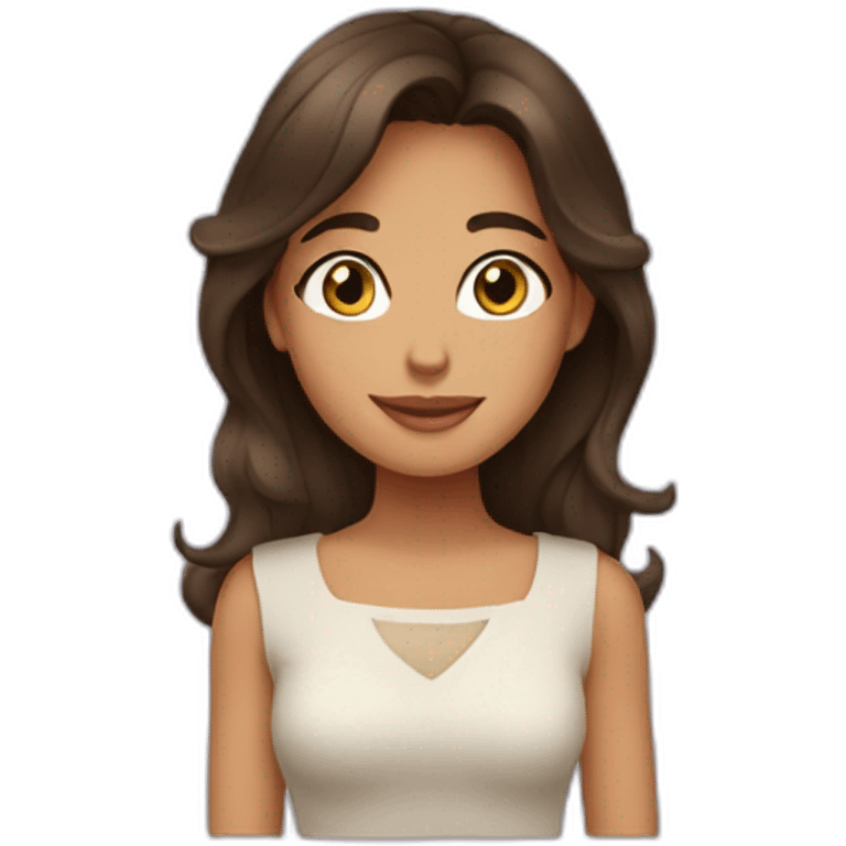 Fille-brune-amoureuse emoji