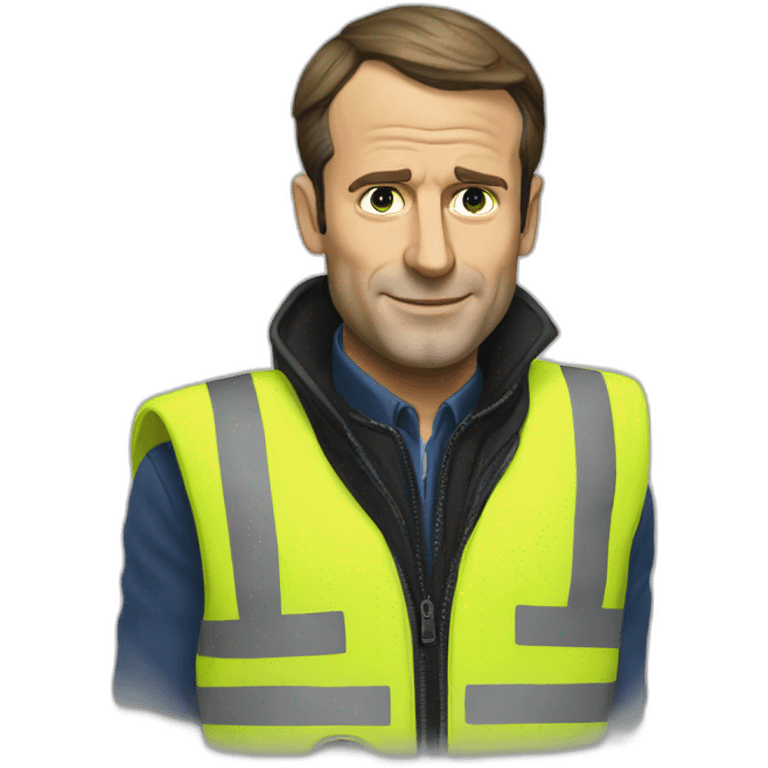 Macron yellow vest emoji