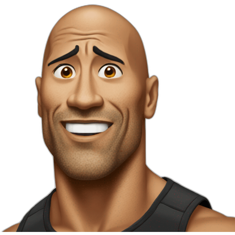 the rock meme face emoji