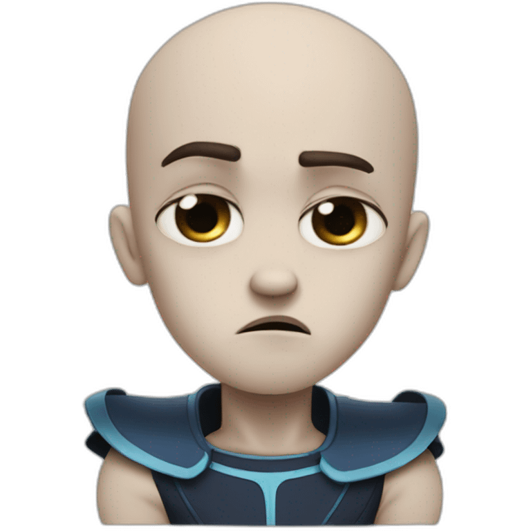 megamind sad with eyebrows up emoji