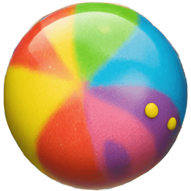 Person as a chewy jawbreaker emoji