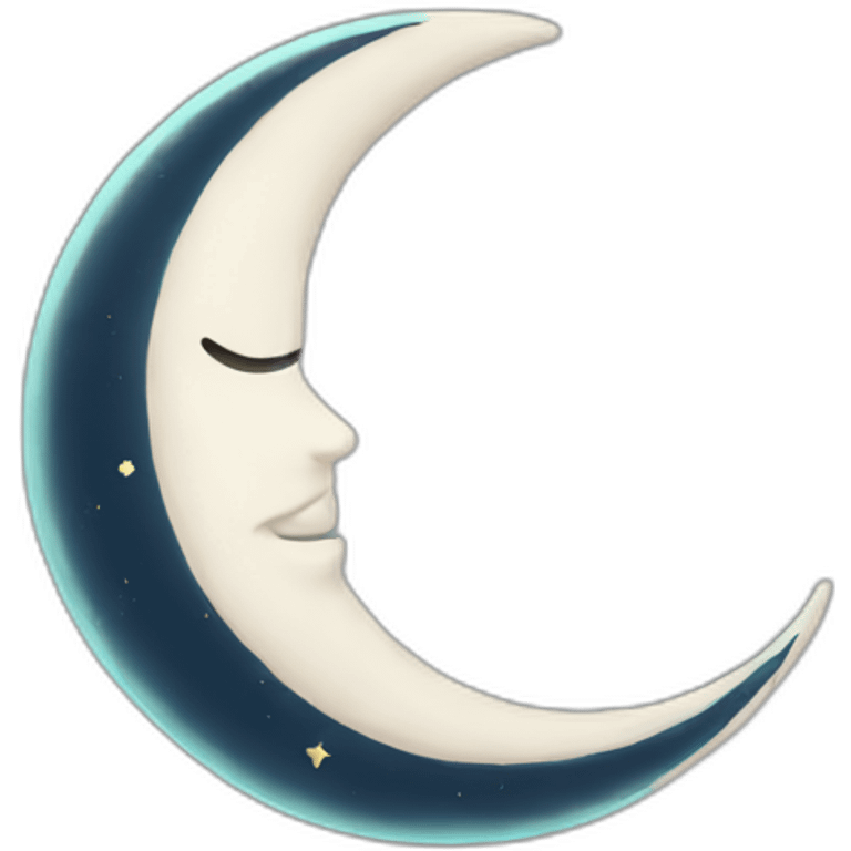 crescent moon emoji