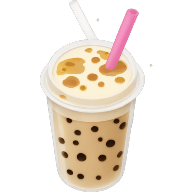 boba tea with starry sky inside emoji