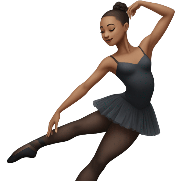 Ballet dancer in thigh highs emoji